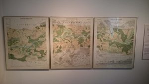 Karten mit der nach Tullas Plänen fortgeschrittenen Begradigung im Jahr 1852