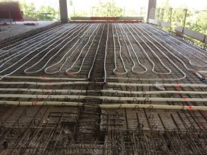 Stahlbetondecke mit Betonkernaktivierung